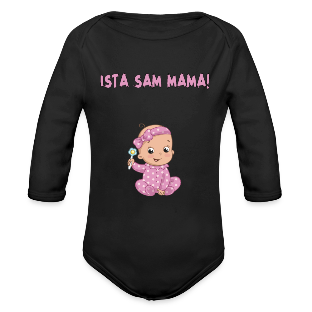 Ista sam mama | Bodi dugi rukav - black