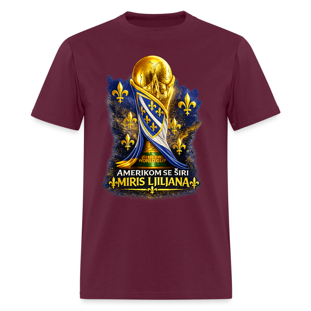 Miris ljiljana | Majica Kratki Rukav - burgundy