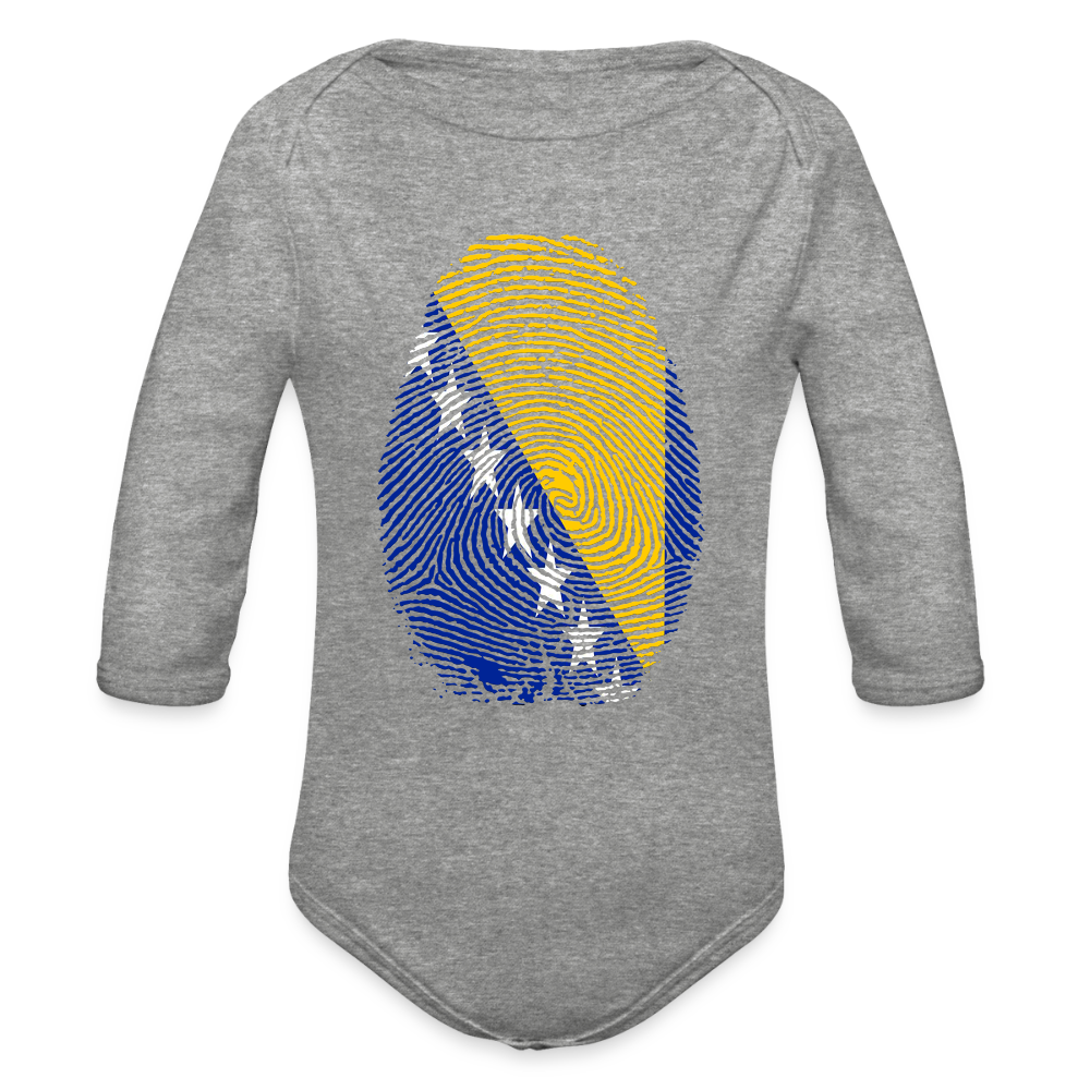 Otisak Bosnanski | Bodi dugi rukav - heather grey