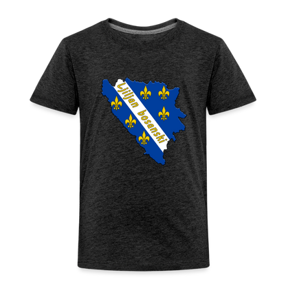 Bosna | Djecija majica - charcoal grey