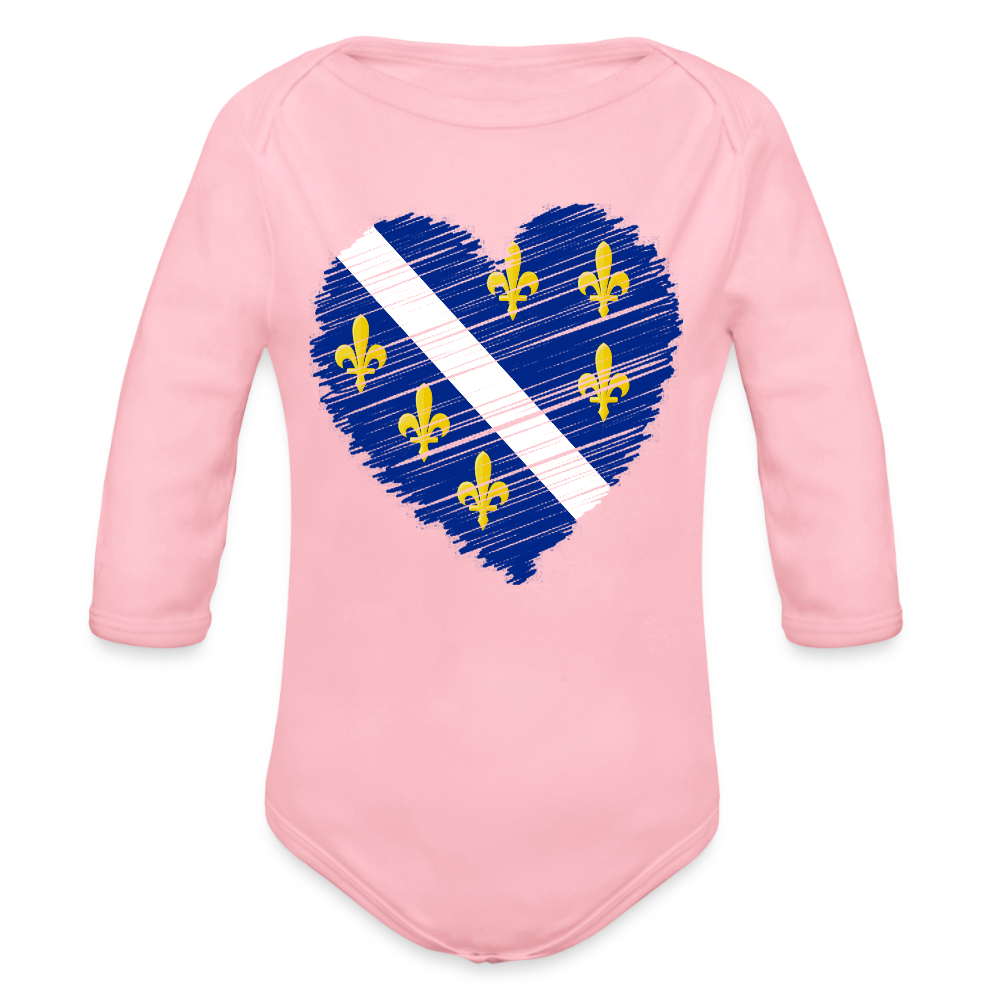 Srce ljiljana | Bodi dugi rukav - light pink