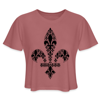 Ljiljani u Ljiljanu | Kratka zenska majica - mauve