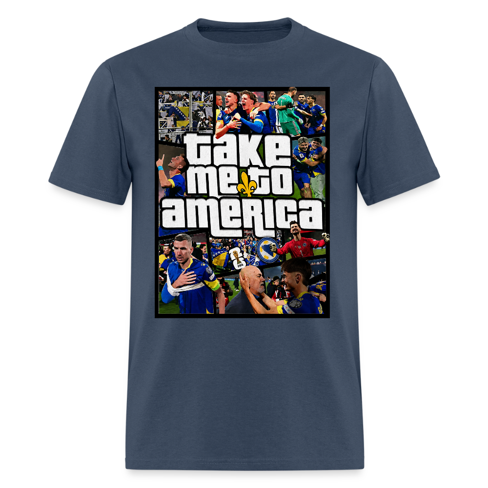 Take Me To America GTA | Majica Kratki Rukav -  blue dusk