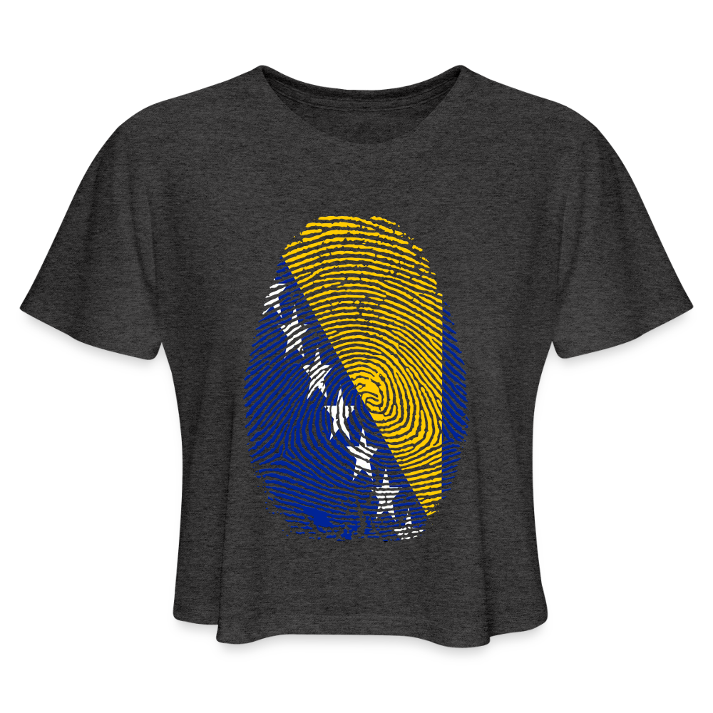 Otisak Bosanski | Kratka zenska majica - deep heather