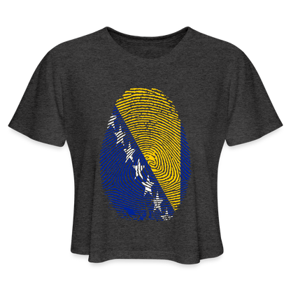 Otisak Bosanski | Kratka zenska majica - deep heather