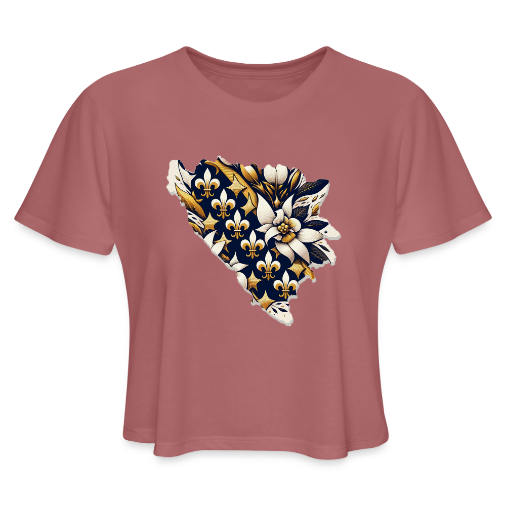 cvijeće bosnasko | kratka zenska majica – proizvod iz moja bosna shop