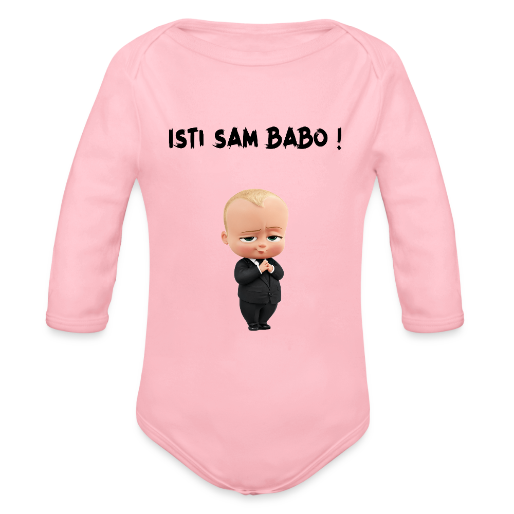 Isti sam Babo | Bodi dugi rukav - light pink