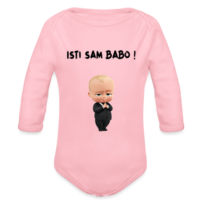 Isti sam Babo | Bodi dugi rukav - light pink