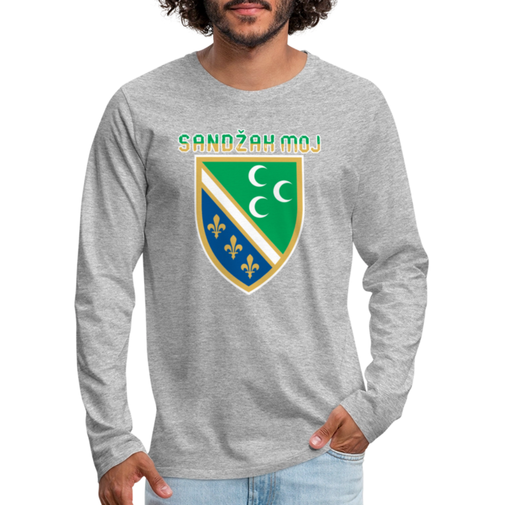 Sandžak moj | Majica dugi rukav - heather gray