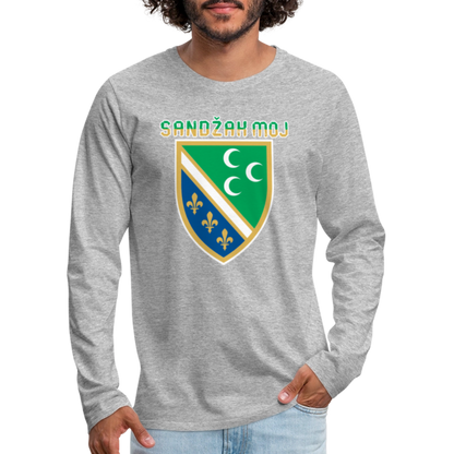 Sandžak moj | Majica dugi rukav - heather gray