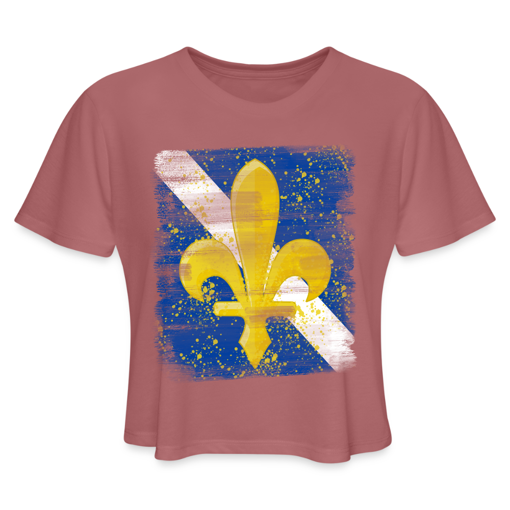 Ljiljan | Kratka zenska majica - mauve