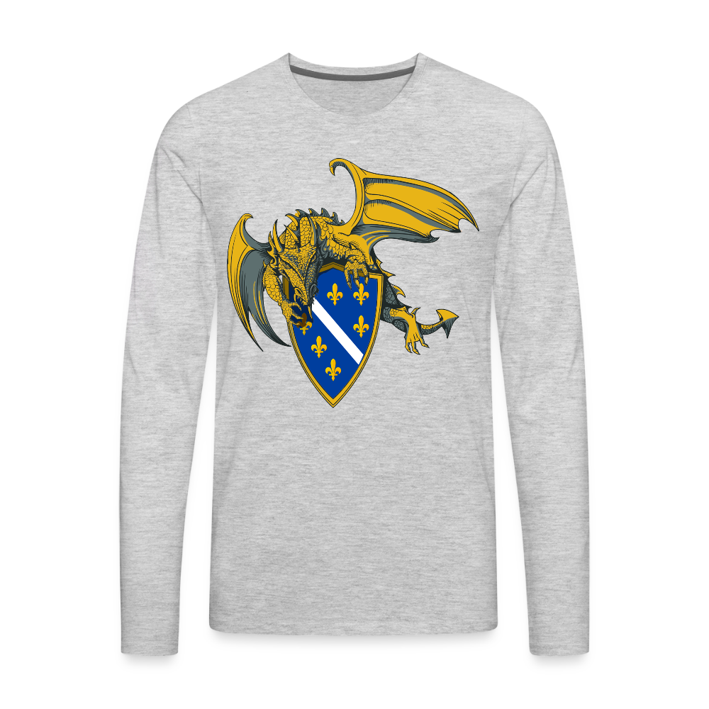 Zmaj Bosne | Majica dugi rukav - heather gray