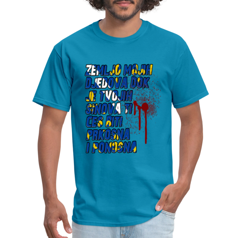 Zemljo mojih djedova | Majica kratki rukav - turquoise