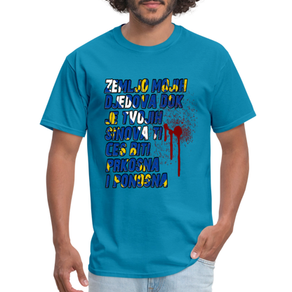Zemljo mojih djedova | Majica kratki rukav - turquoise
