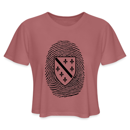 Otisak Bosanski | Kratka zenska majica - mauve