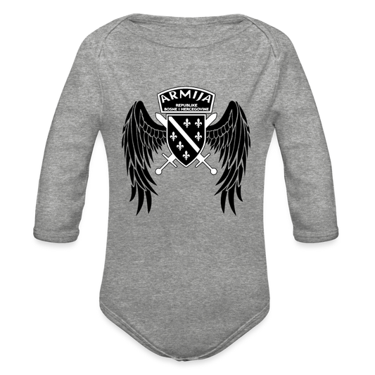 Armija bih | Bodi dugi rukav - heather grey