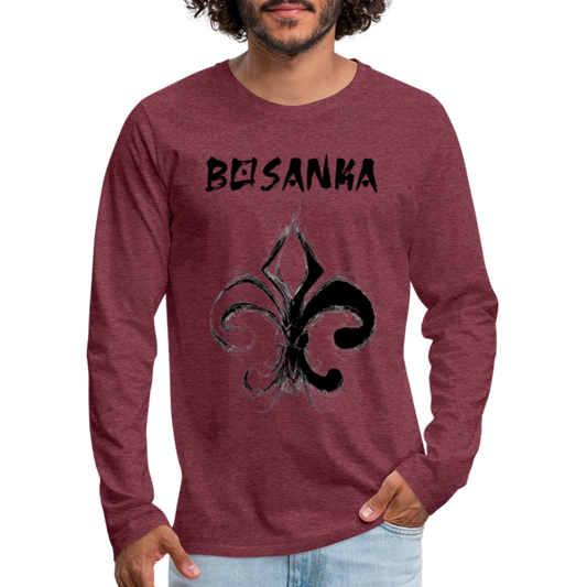 Bosanka | Majica dugi rukav - heather burgundy