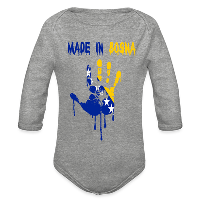 Made in Bosnia | Bodi dugi rukav - heather grey