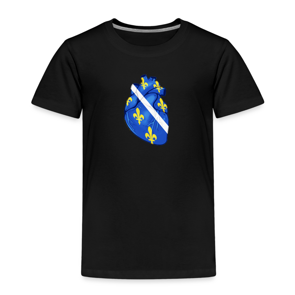 Srce ljiljan | Djecija majica - black