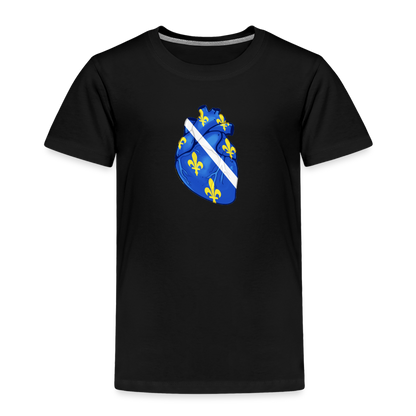 Srce ljiljan | Djecija majica - black