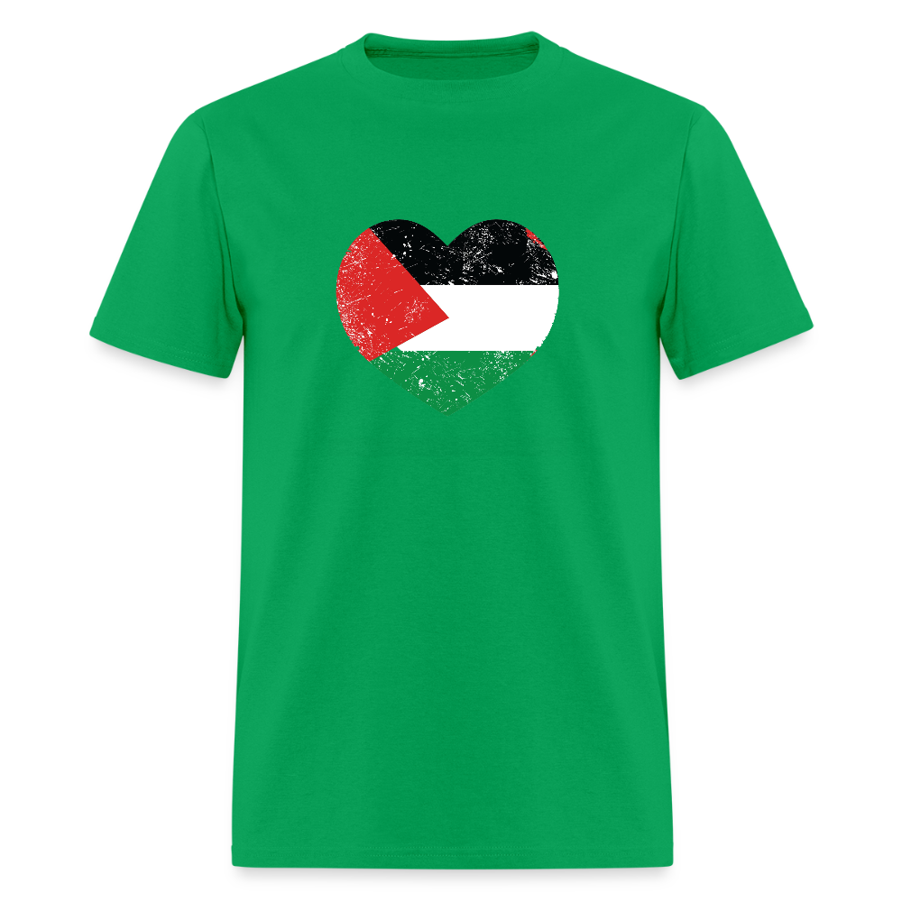 Srce uz Palestina | Majica Kratki Rukav - bright green