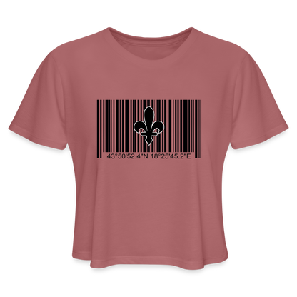 Barcode Ljiljan | Kratka zenska majica - mauve