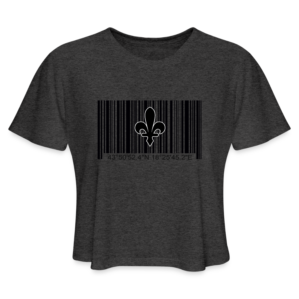 Barcode Ljiljan | Kratka zenska majica - deep heather