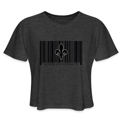 Barcode Ljiljan | Kratka zenska majica - deep heather