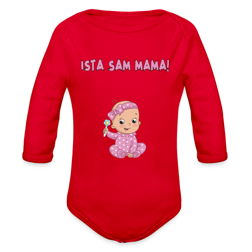 Ista sam mama | Bodi dugi rukav - red