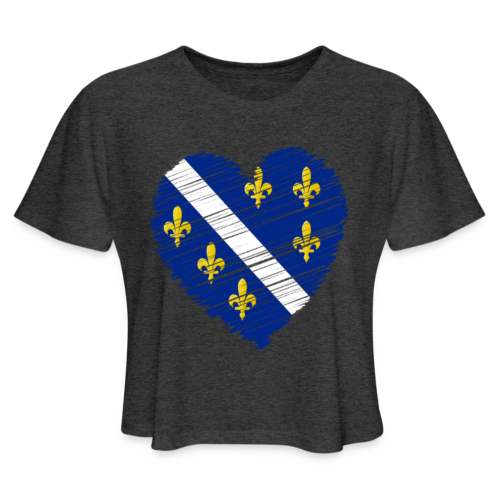 Srce Ljiljna | Kratka zenska majica - deep heather