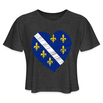 Srce Ljiljna | Kratka zenska majica - deep heather