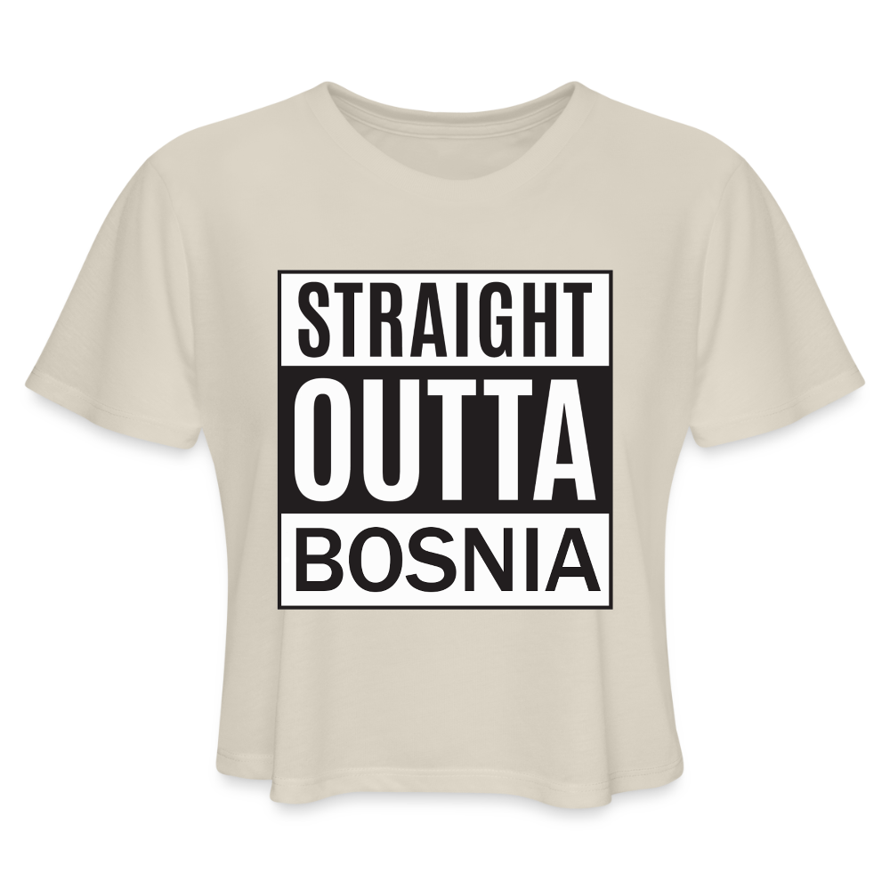 Straight outta Bosnia | Kratka zenska majica - dust