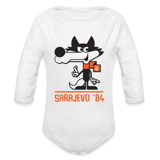 vucko | bodi dugi rukav – posteljina sa vučkom, simbolom olimpijade 1984