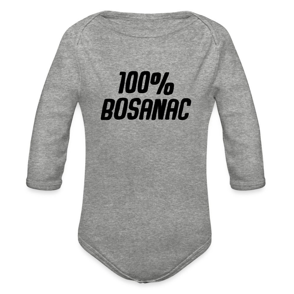 100% Bosanac | Bodi dugi rukav - heather grey