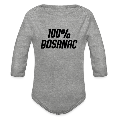 100% Bosanac | Bodi dugi rukav - heather grey