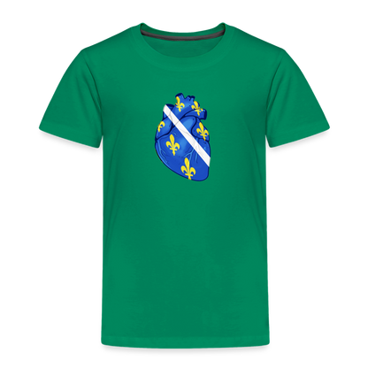 Srce ljiljan | Djecija majica - kelly green
