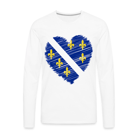 Srce Ljiljan | Majica dugi rukav - white