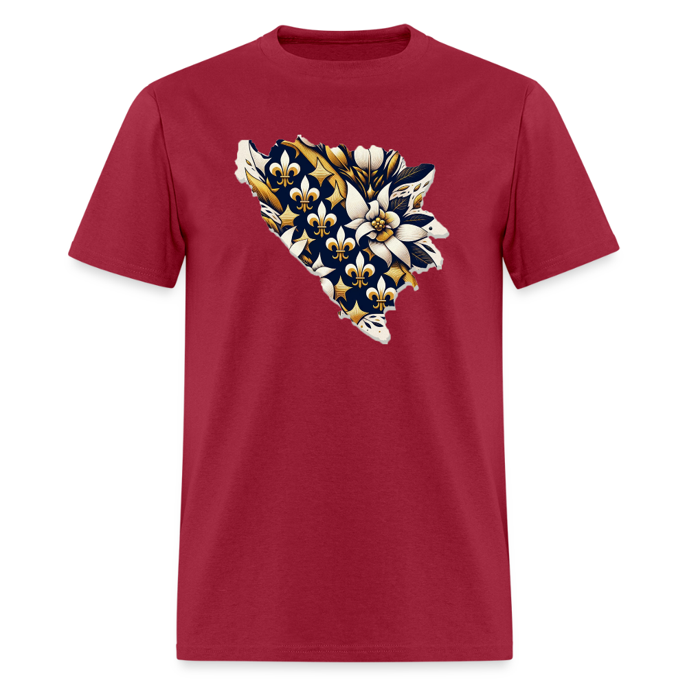 Ljiljani u Bosni | Majica Kratki Rukav - dark red