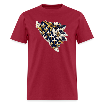 Ljiljani u Bosni | Majica Kratki Rukav - dark red