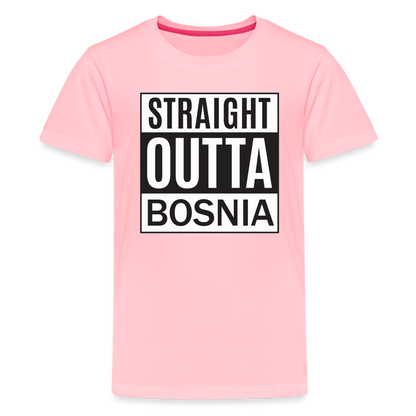 Straight outta Bosnia | Djecija majica - pink