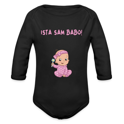 Ista sam Babo | Bodi dugi rukav - black