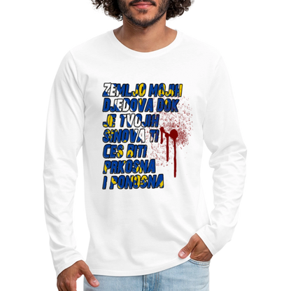 Zemljo mojih djedova | Majica dugi rukav - white