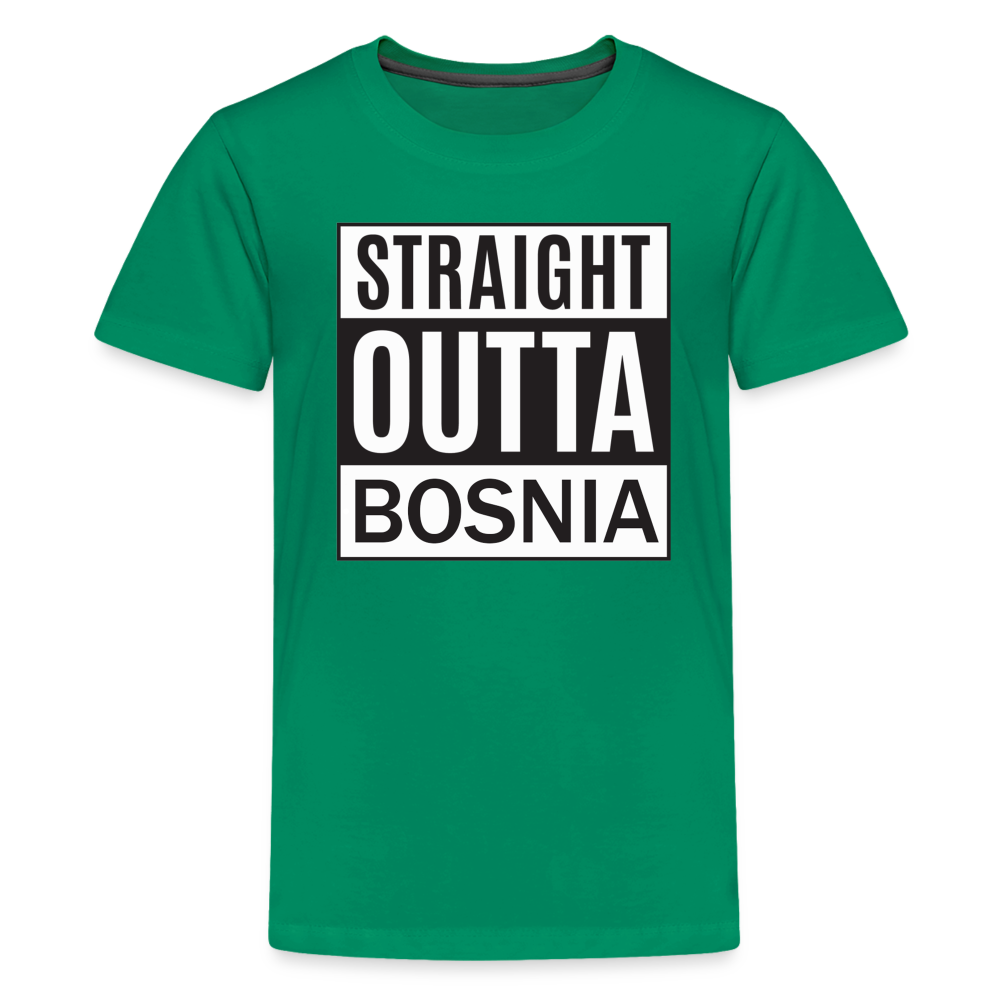 Straight outta Bosnia | Djecija majica - kelly green