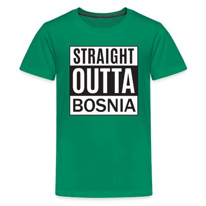 Straight outta Bosnia | Djecija majica - kelly green