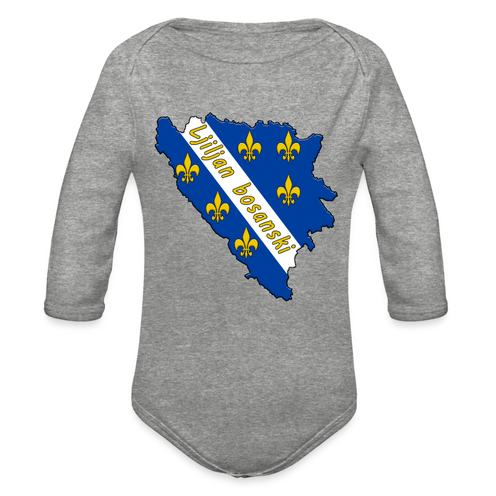 Ljiljani Bosne | Bodi dugi rukav - heather grey