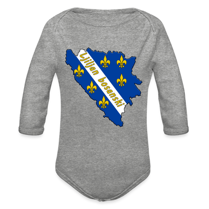 Ljiljani Bosne | Bodi dugi rukav - heather grey