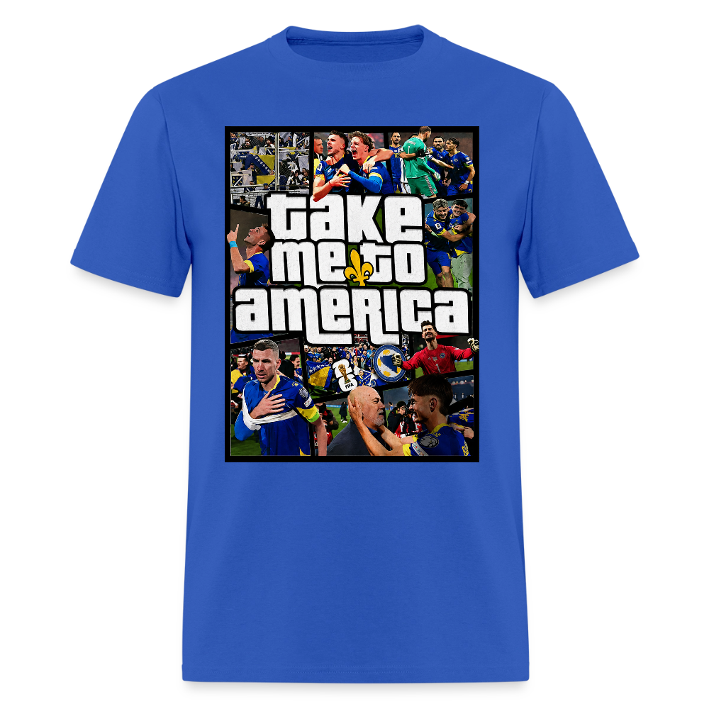 Take Me To America GTA | Majica Kratki Rukav - royal blue