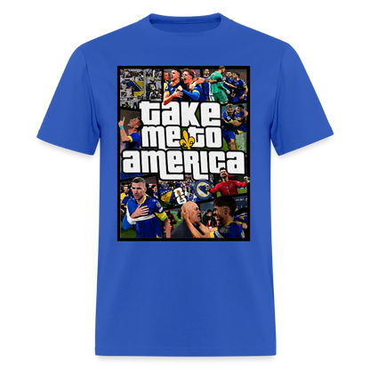 Take Me To America GTA | Majica Kratki Rukav - royal blue