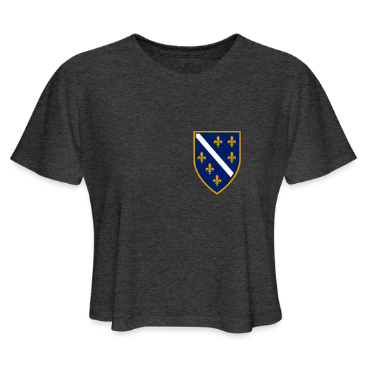 RBiH Na Srcu | Kratka zenska majica - deep heather