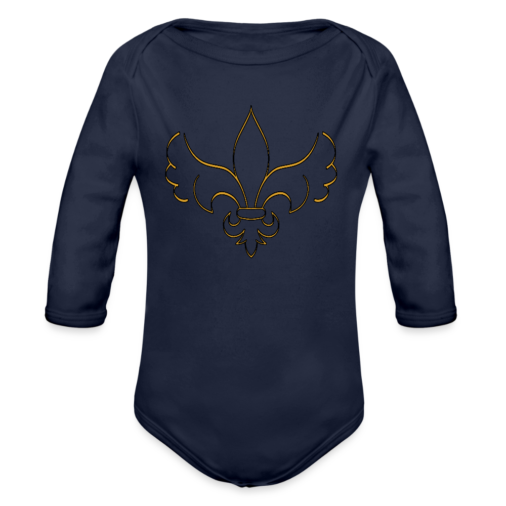 Leteci ljiljan | Bodi dugi rukav - dark navy